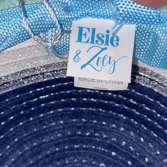 Elsie & Zoey Striped Sun Hat - Picture 11 of 12
